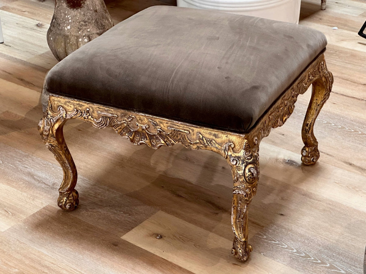 Louis XV Style Giltwood Tabouret - Helen Storey Antiques