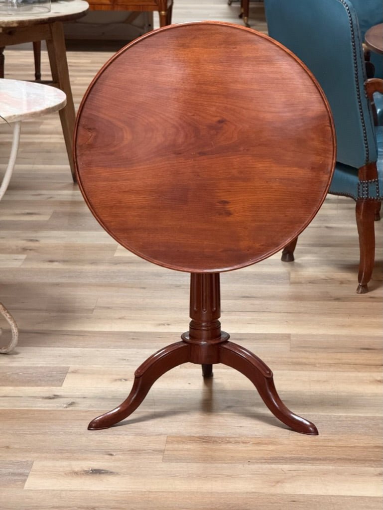 Louis XVI Mahogany Tripod Tilt - Top Side Table - Helen Storey Antiques