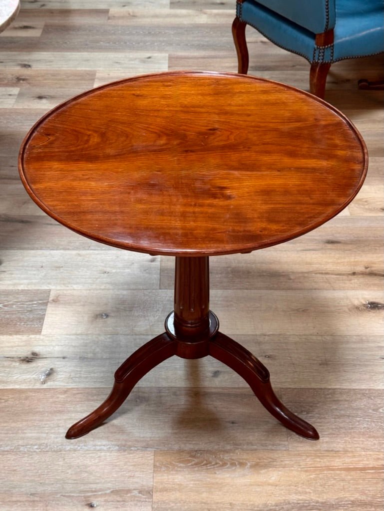 Louis XVI Mahogany Tripod Tilt - Top Side Table - Helen Storey Antiques