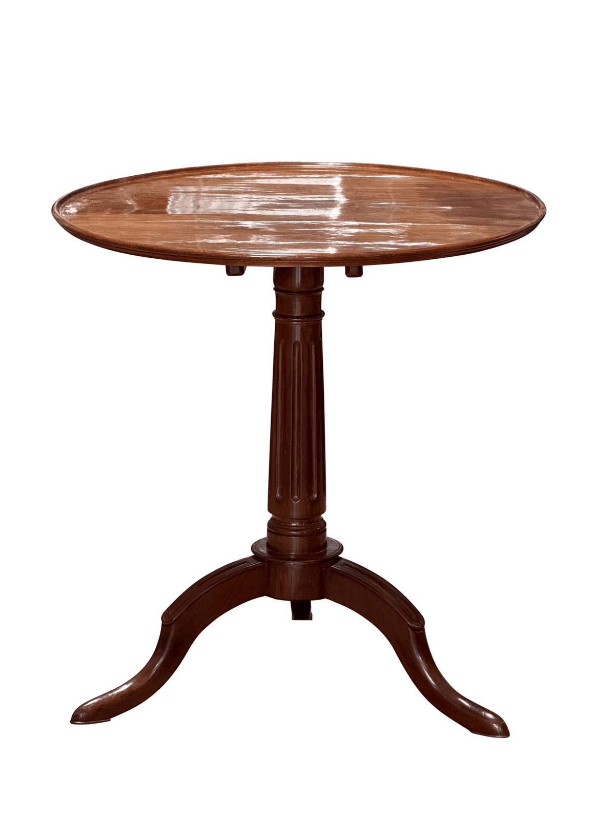 Louis XVI Mahogany Tripod Tilt - Top Side Table - Helen Storey Antiques