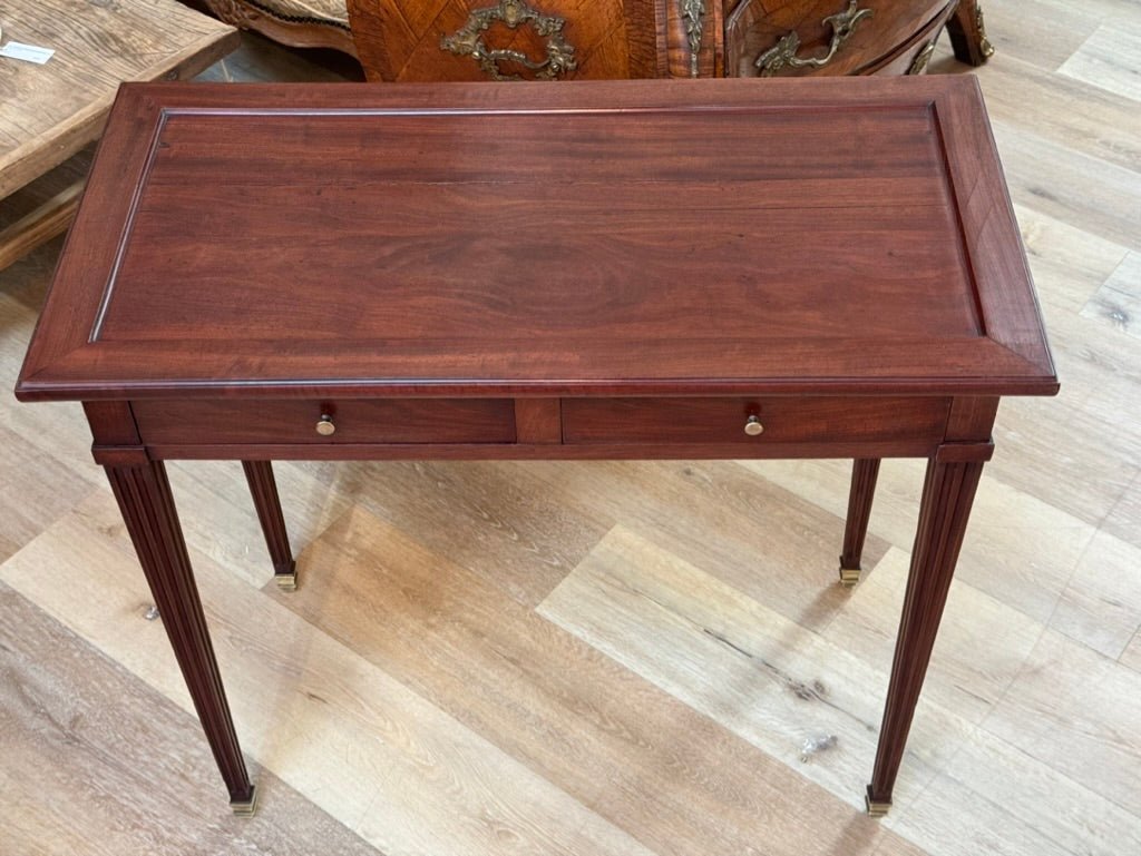 Louis XVI period French mahogany “petite table de salon,” side table - Helen Storey Antiques