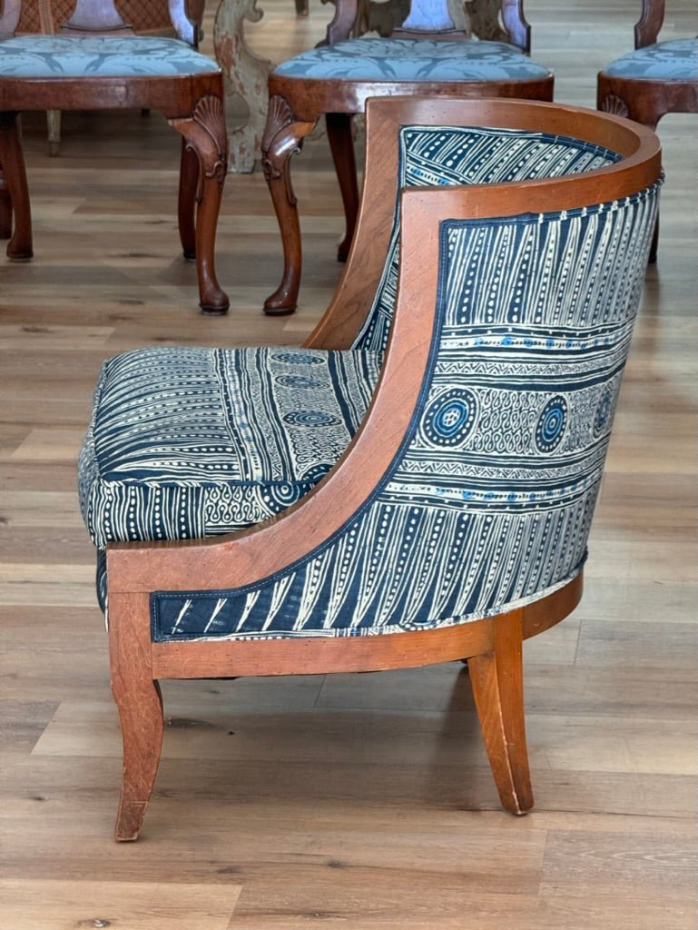 Mid - Century Barrel Chair - Helen Storey Antiques