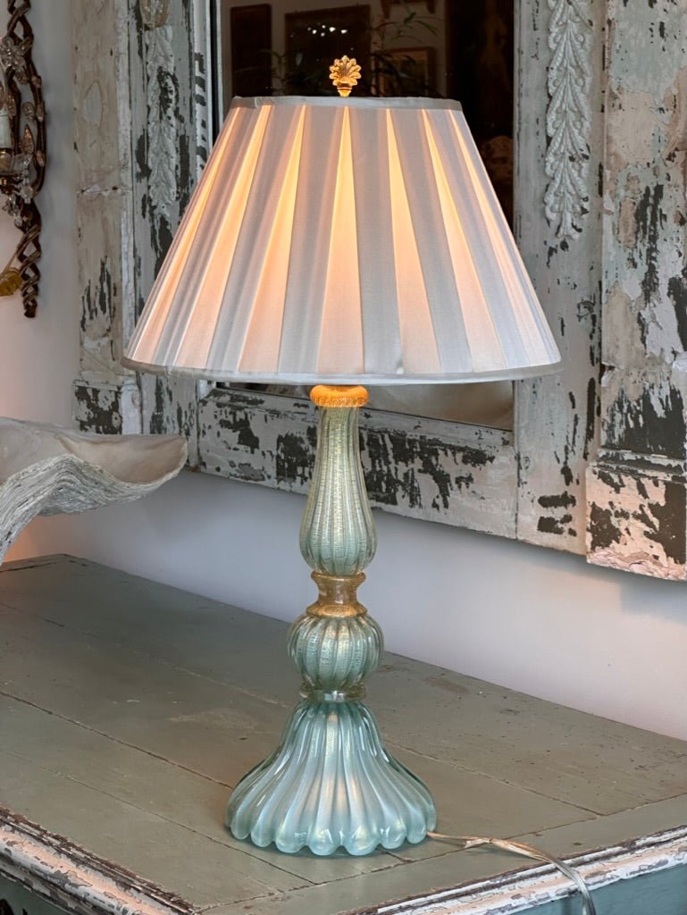 Mid - Century Italian Murano Glass Lamp, Archimede Seguso - Helen Storey Antiques