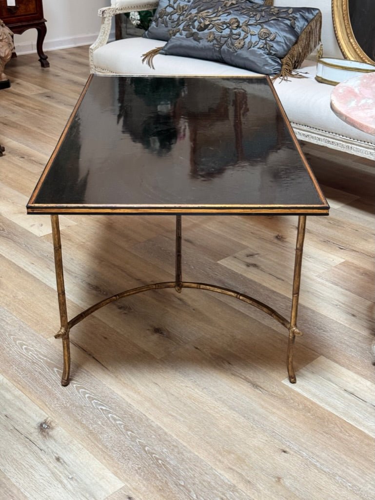 Modern lacquer and gilt metal Bamboo Chinoiserie table by Dennis &amp;amp; Leen - Helen Storey Antiques