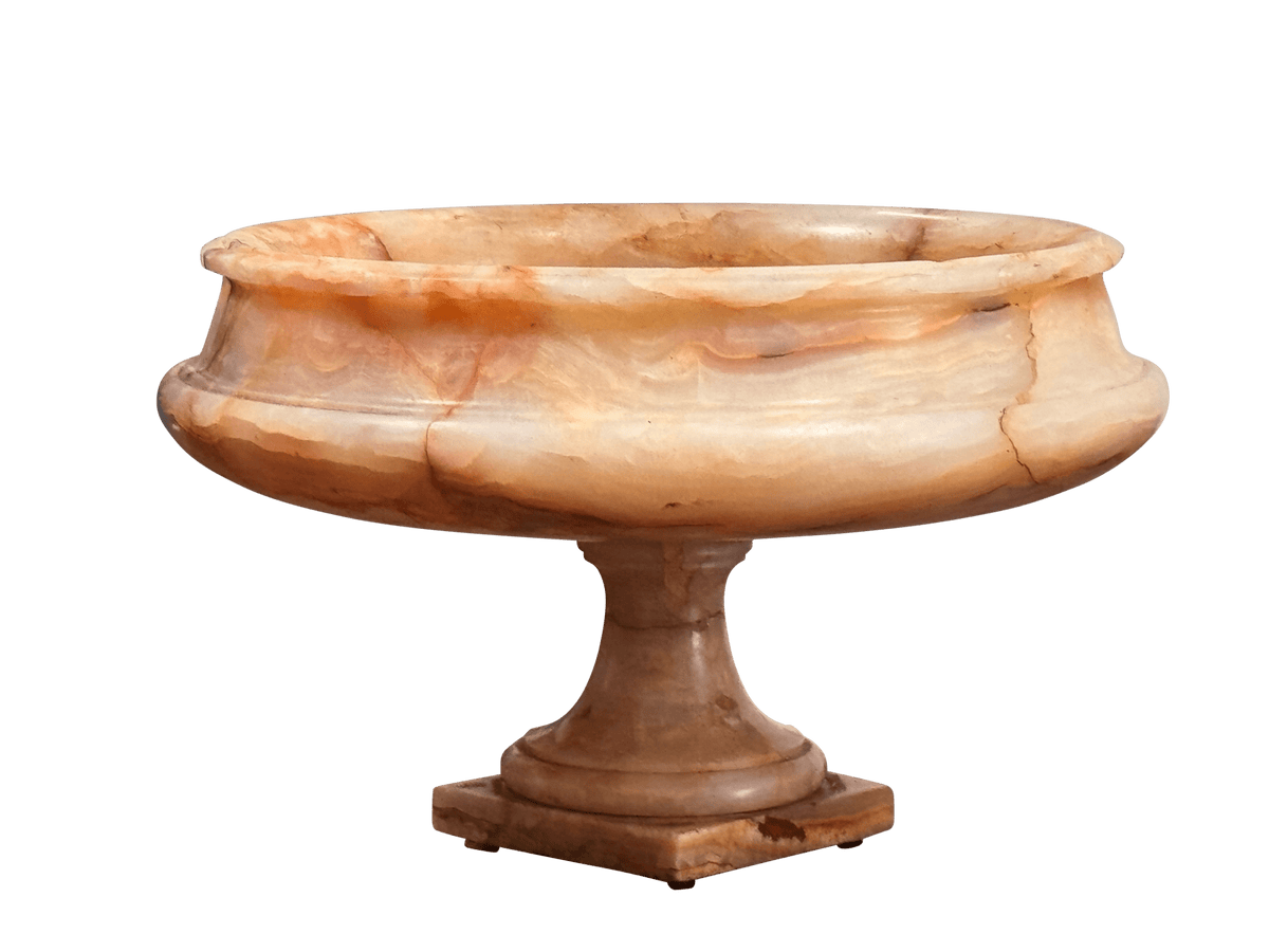 Onyx Bowl on Stand, 19th Century - Helen Storey Antiques