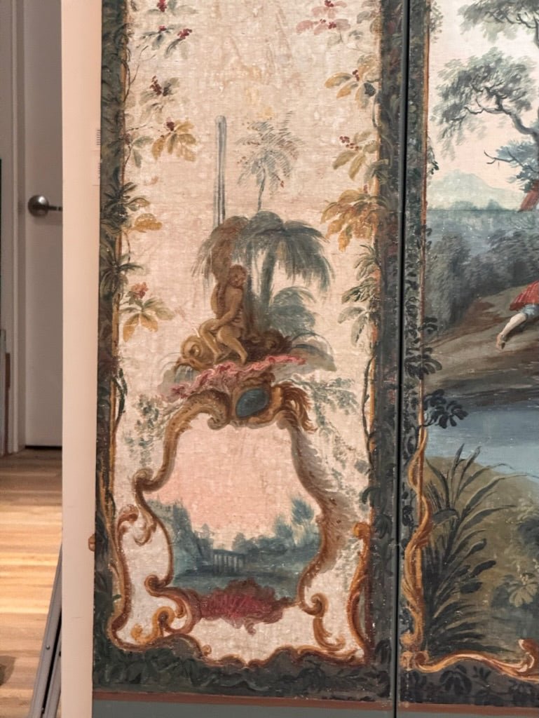 Pair of 18th Century French four - panel floor screens - Helen Storey Antiques