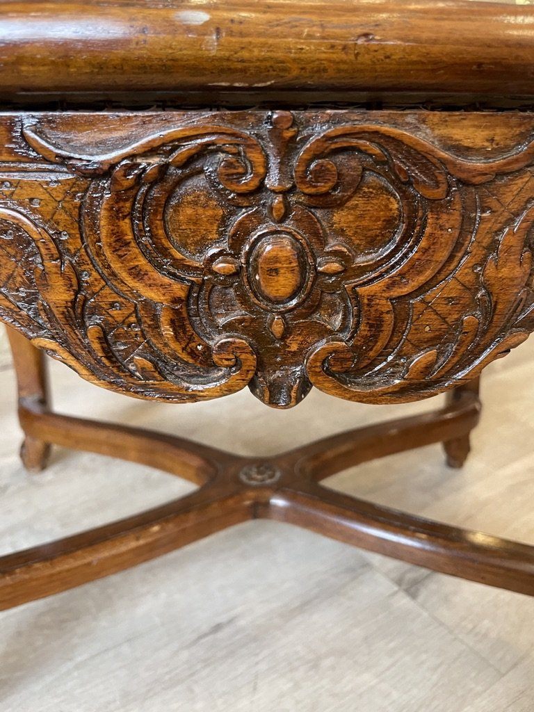 PAIR OF Eighteenth Century FRENCH BEECHWOOD FAUTEUILS - Helen Storey Antiques