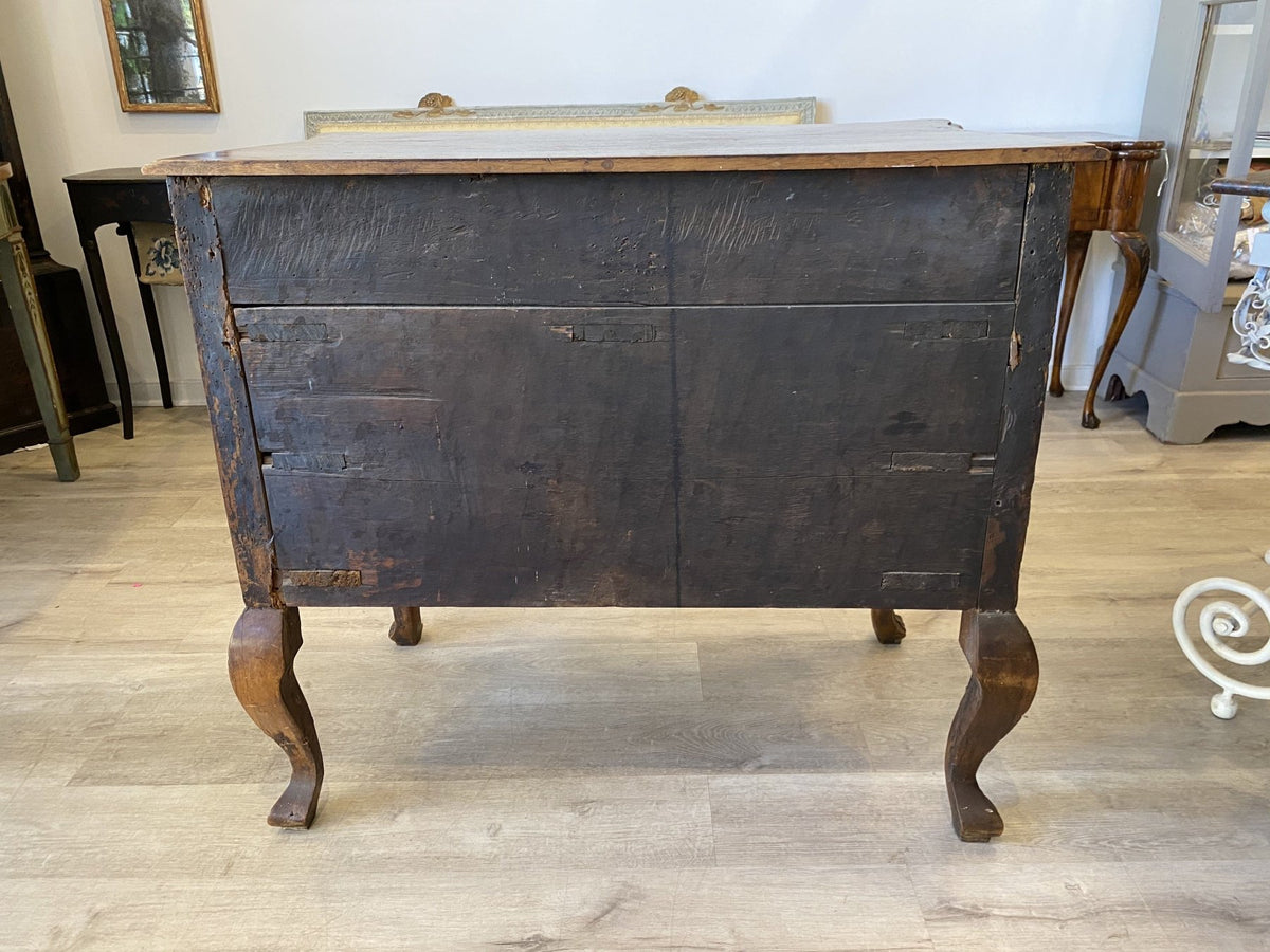 Portuguese Walnut Commode, 18th Century, Fine Carving - Helen Storey Antiques