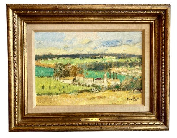 POST - IMPRESSIONEST GERARD PASSET &quot;CAMPAGNE&quot; OIL ON CANVAS - Helen Storey Antiques