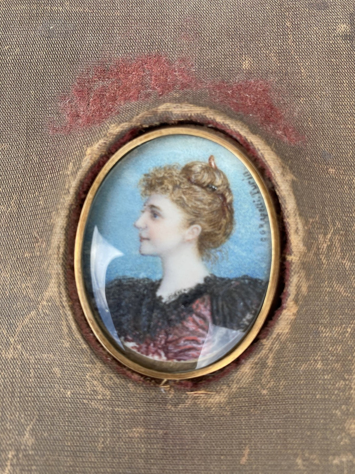 Rapetti Portrait Miniature - Charleston Interest - Helen Storey Antiques