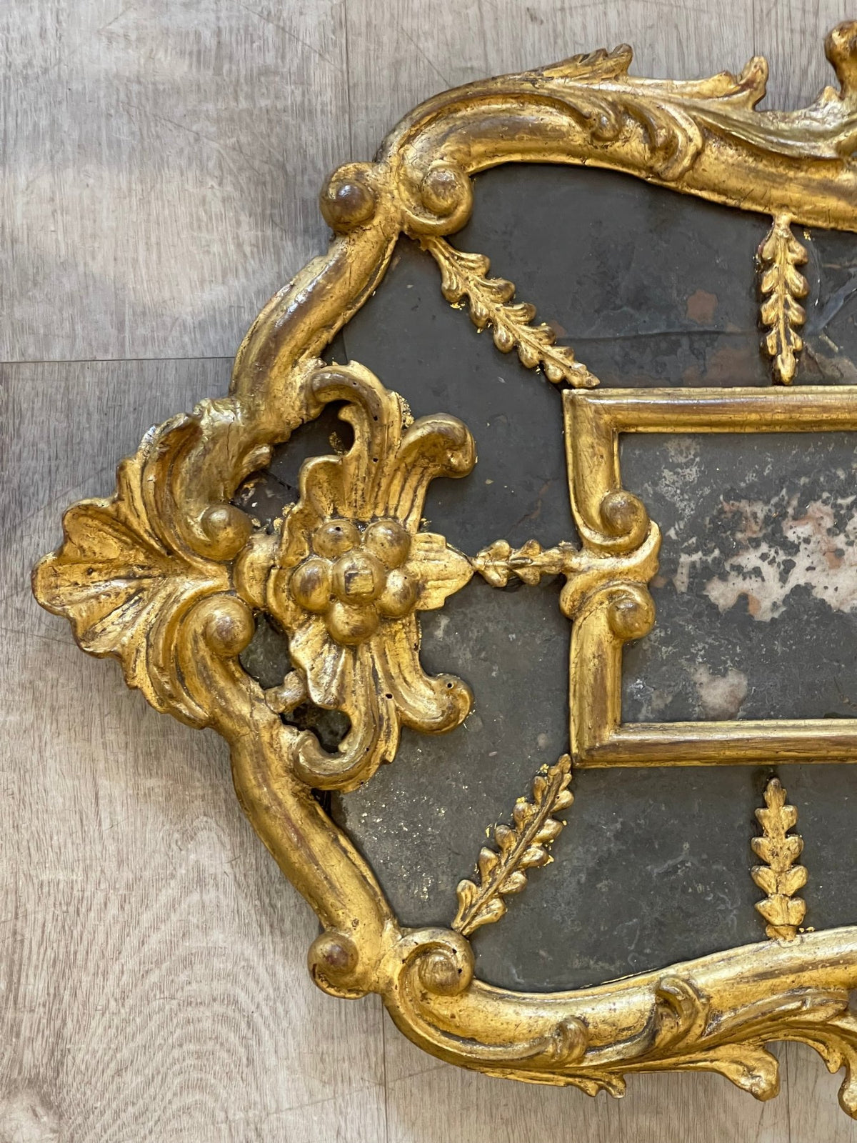 Rare Pair of Carved and Gilded Venetian Mirrors, 18th Century - Helen Storey Antiques