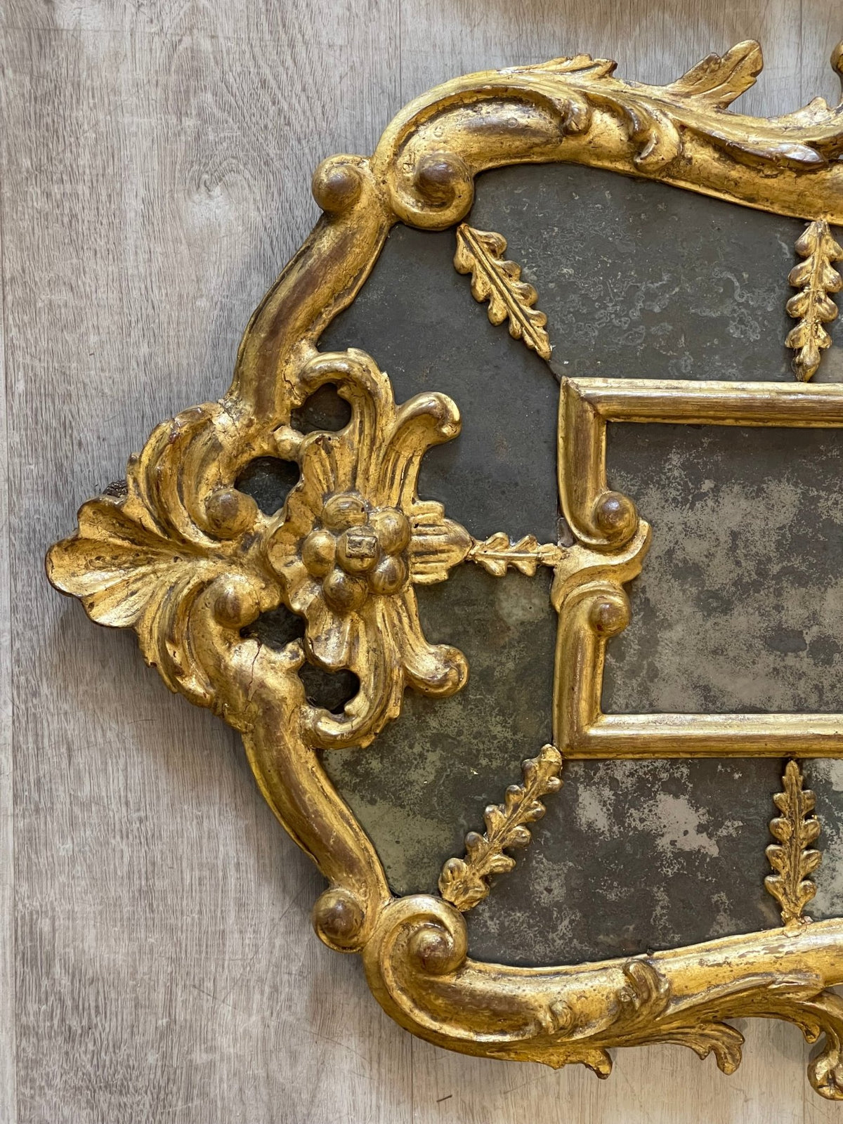 Rare Pair of Carved and Gilded Venetian Mirrors, 18th Century - Helen Storey Antiques