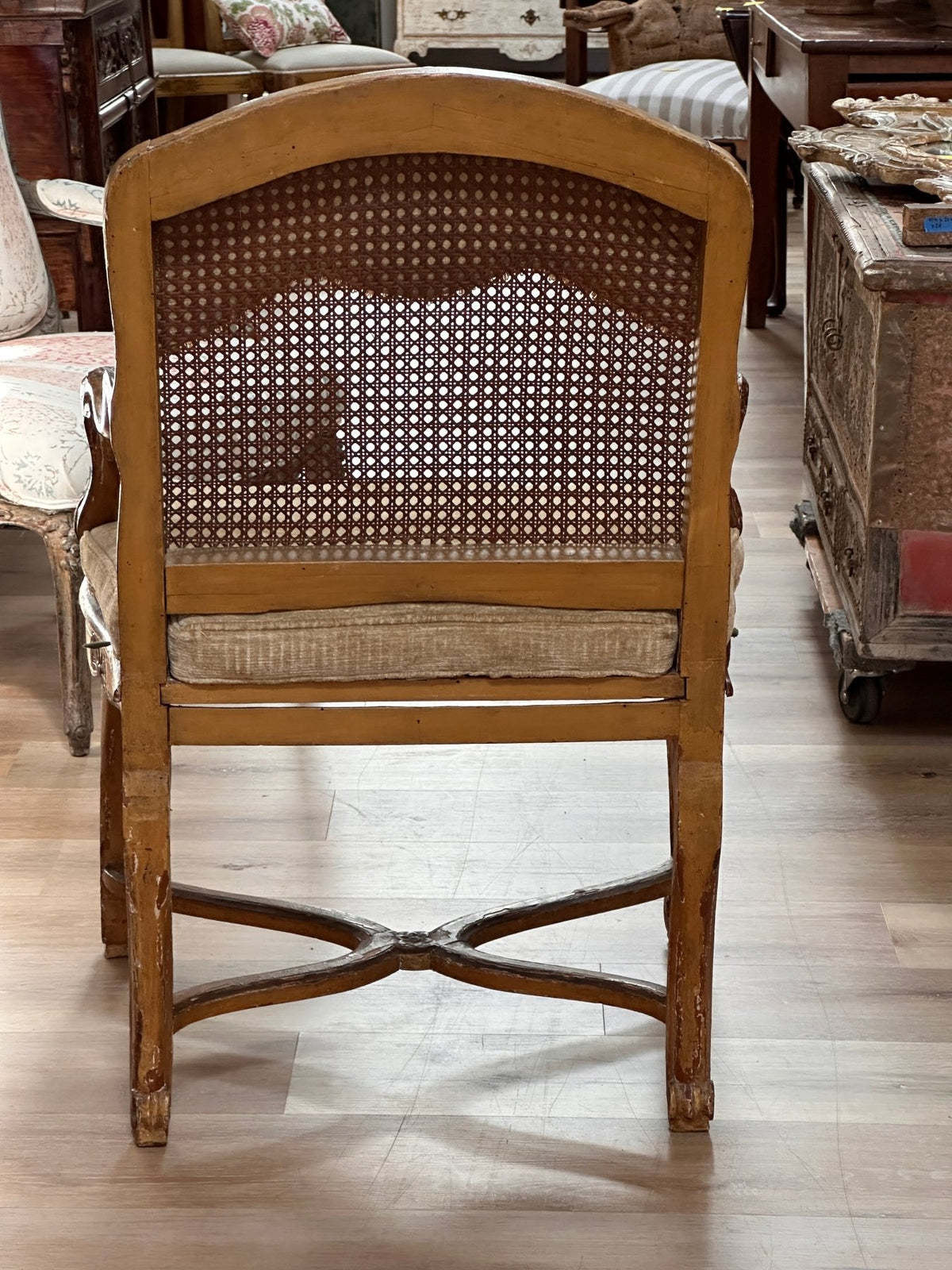 Rare Set of Six 18th Century Venetian Armchairs with original paint - On Hold - Helen Storey Antiques