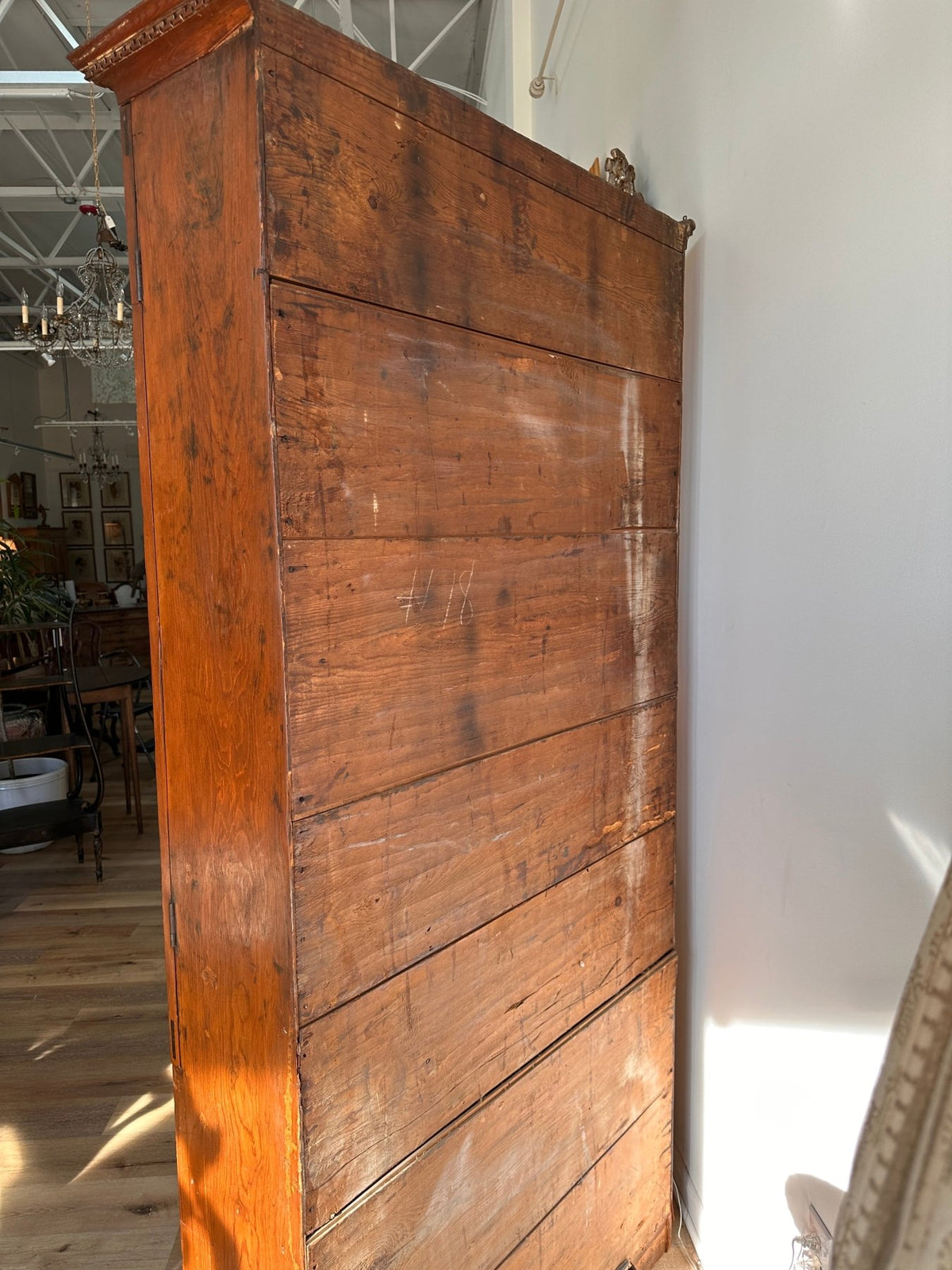 Rare Virginia, Richmond School, Yellow Pine Apothecary Cupboard, 1790 - 1820 - Helen Storey Antiques