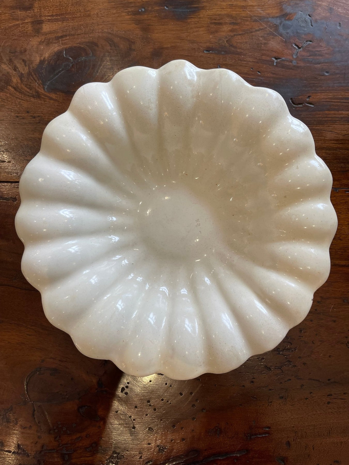 Rare White Gadrooned Delft Plooischotel Bowl - Helen Storey Antiques