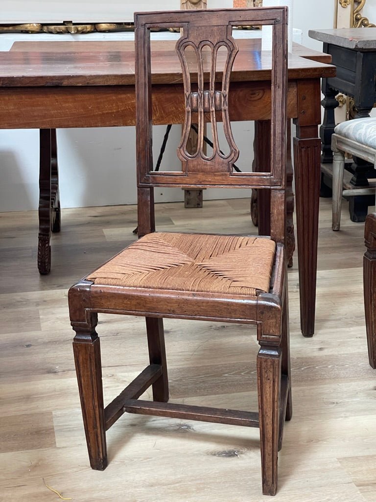 Set of Eight 18th Century Italian Side Chairs - Helen Storey Antiques