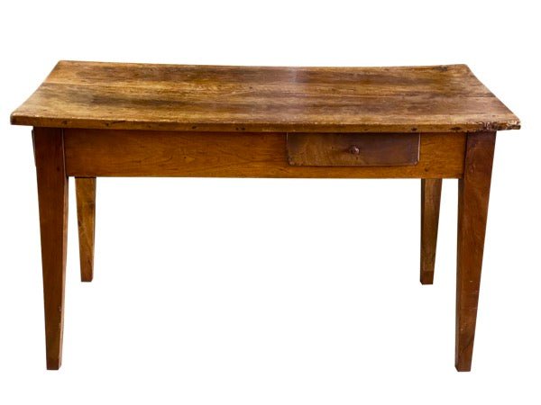 Small French Provincial Walnut Farm Table, Late 18th - 19th Century - Helen Storey Antiques