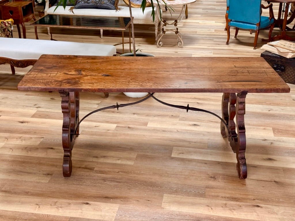 Spanish Baroque Rectangular Trestle Table, c. 1670 - Helen Storey Antiques