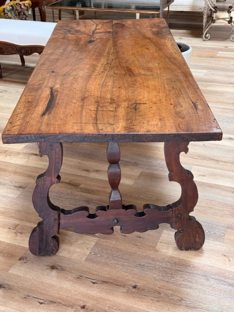 Spanish Baroque Rectangular Trestle Table, c. 1670 - Helen Storey Antiques