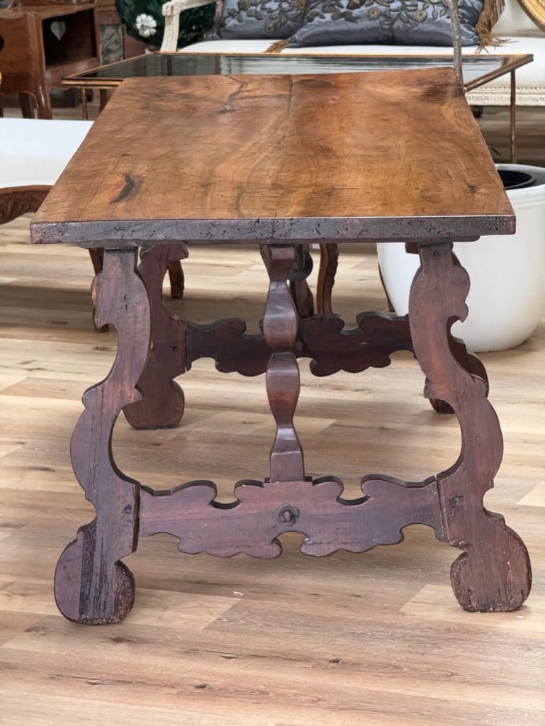 Spanish Baroque Rectangular Trestle Table, c. 1670 - Helen Storey Antiques