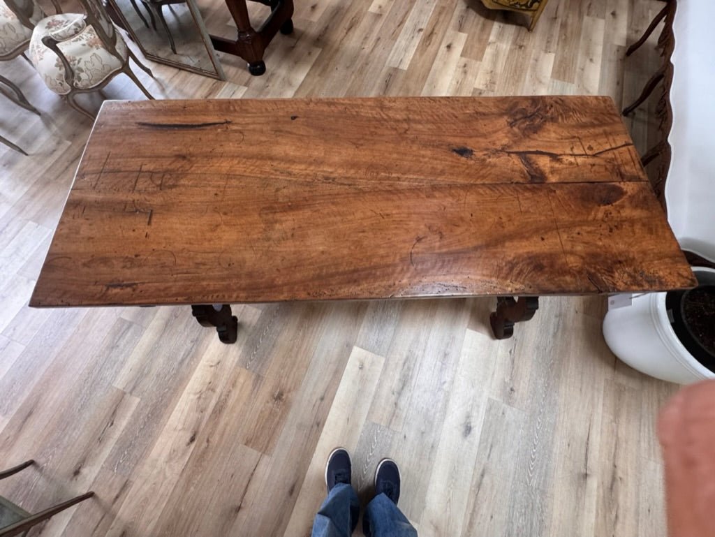 Spanish Baroque Rectangular Trestle Table, c. 1670 - Helen Storey Antiques