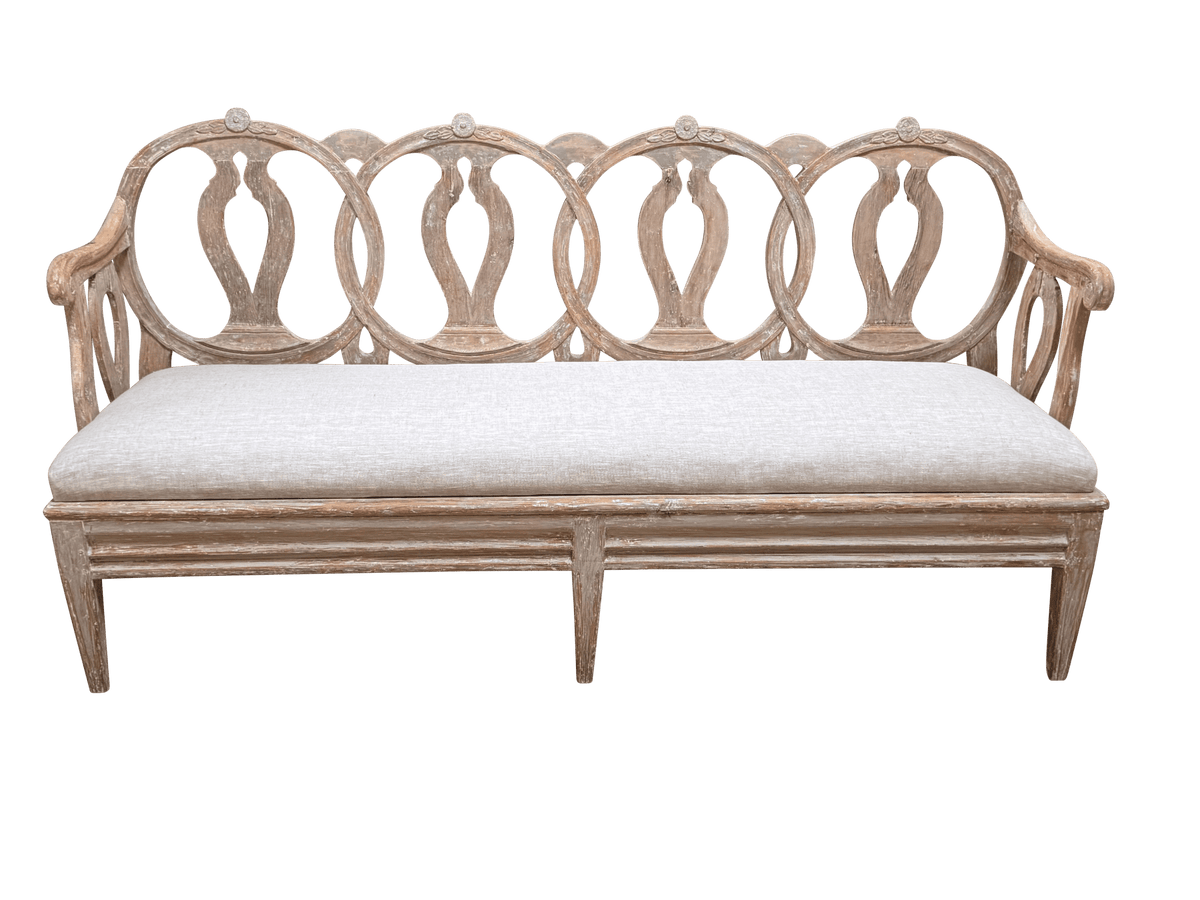 Spectacular Gustavian Period Settee - Helen Storey Antiques