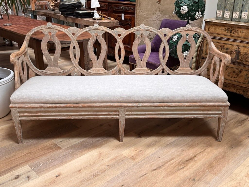 Spectacular Gustavian Period Settee - Helen Storey Antiques