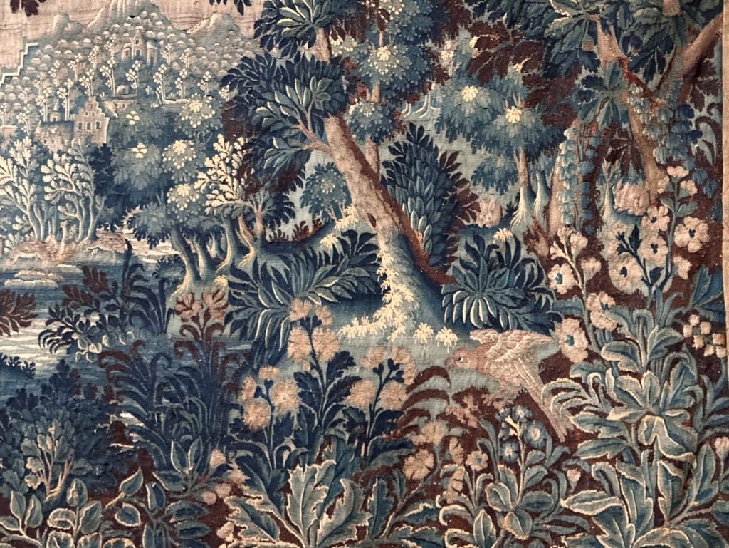 Stunning Flemish Verdure Tapestry Oudenaard, Wool &amp; Silk, 17th Century - Helen Storey Antiques