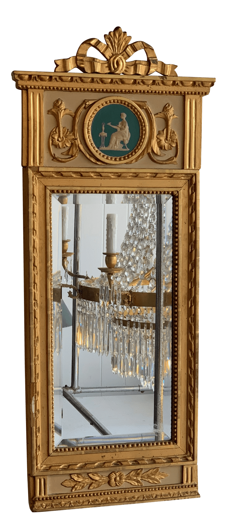 SWEDISH 19TH CENTURY GILDED MIRROR