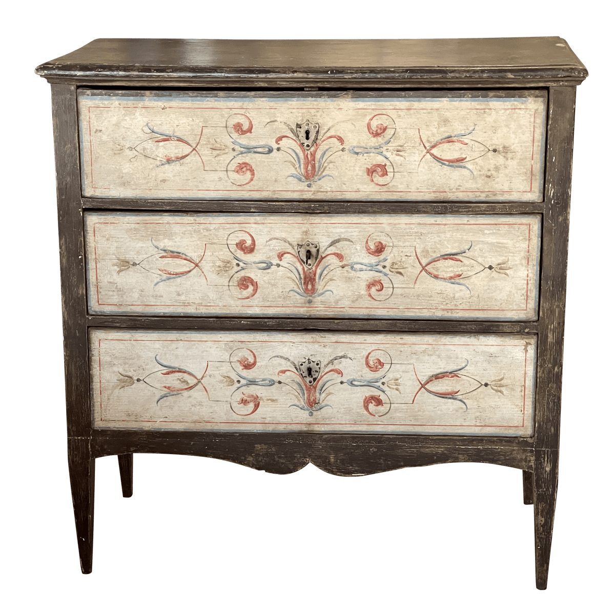 Swedish Chest of Drawers, early 19th Century, Charming Original paint - Helen Storey Antiques