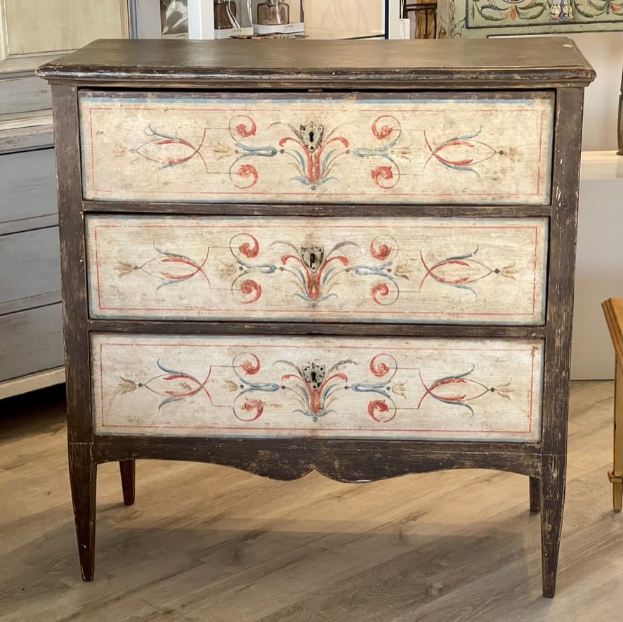 Swedish Chest of Drawers, early 19th Century, Charming Original paint - Helen Storey Antiques