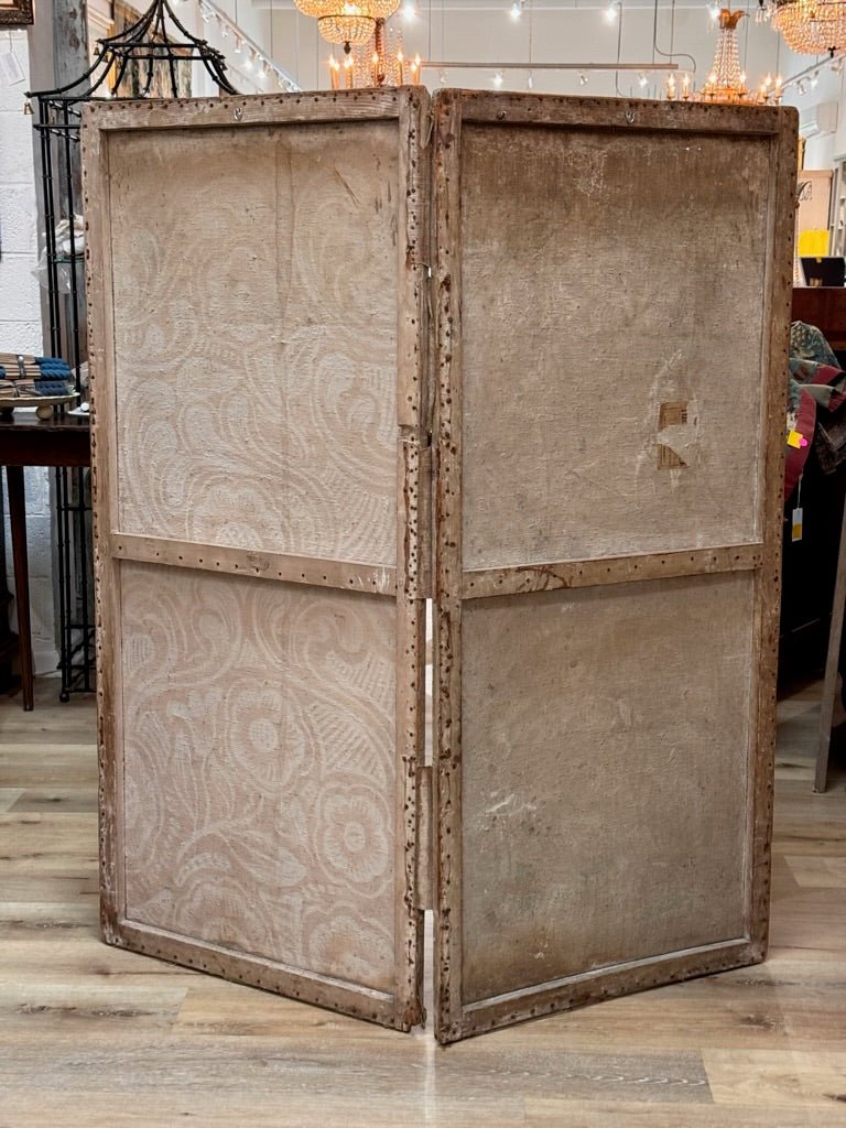 Two French Chateau 18th Century hinged Screen Panels - Helen Storey Antiques