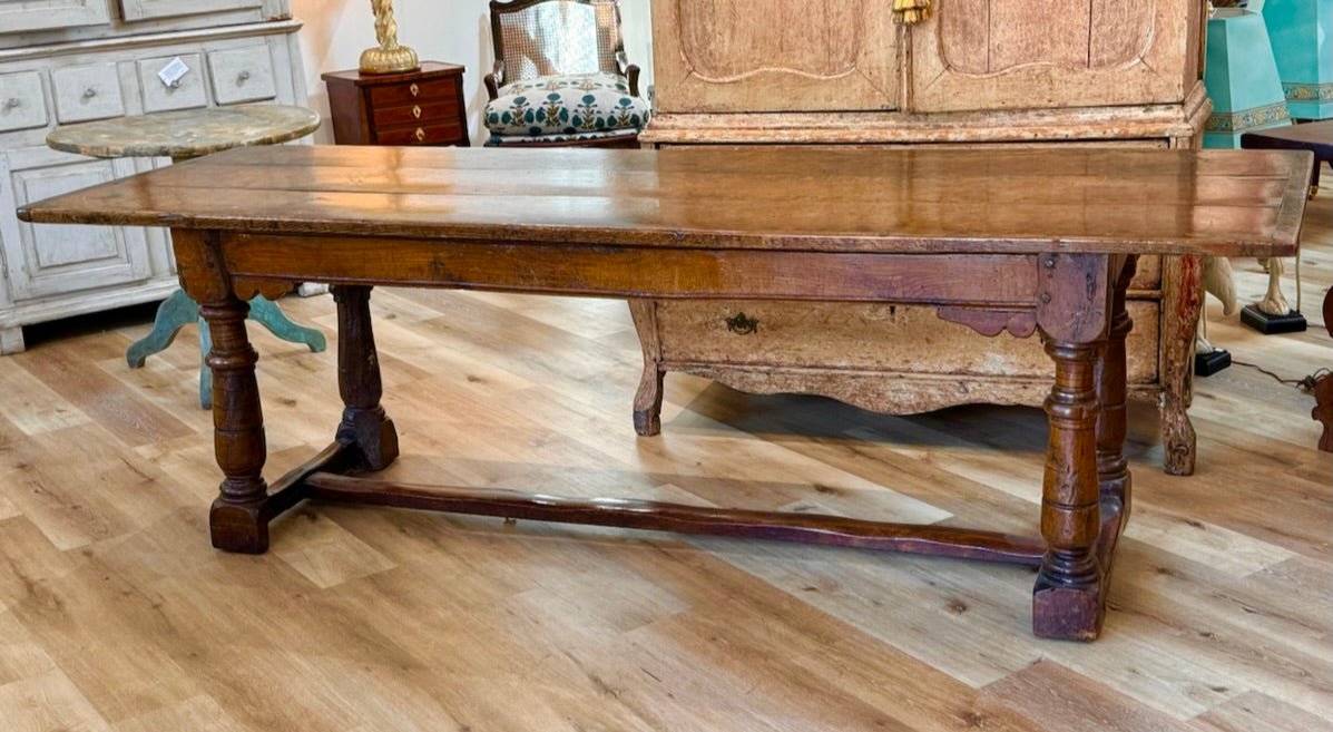 Very fine Early English carved oak dining table - Helen Storey Antiques