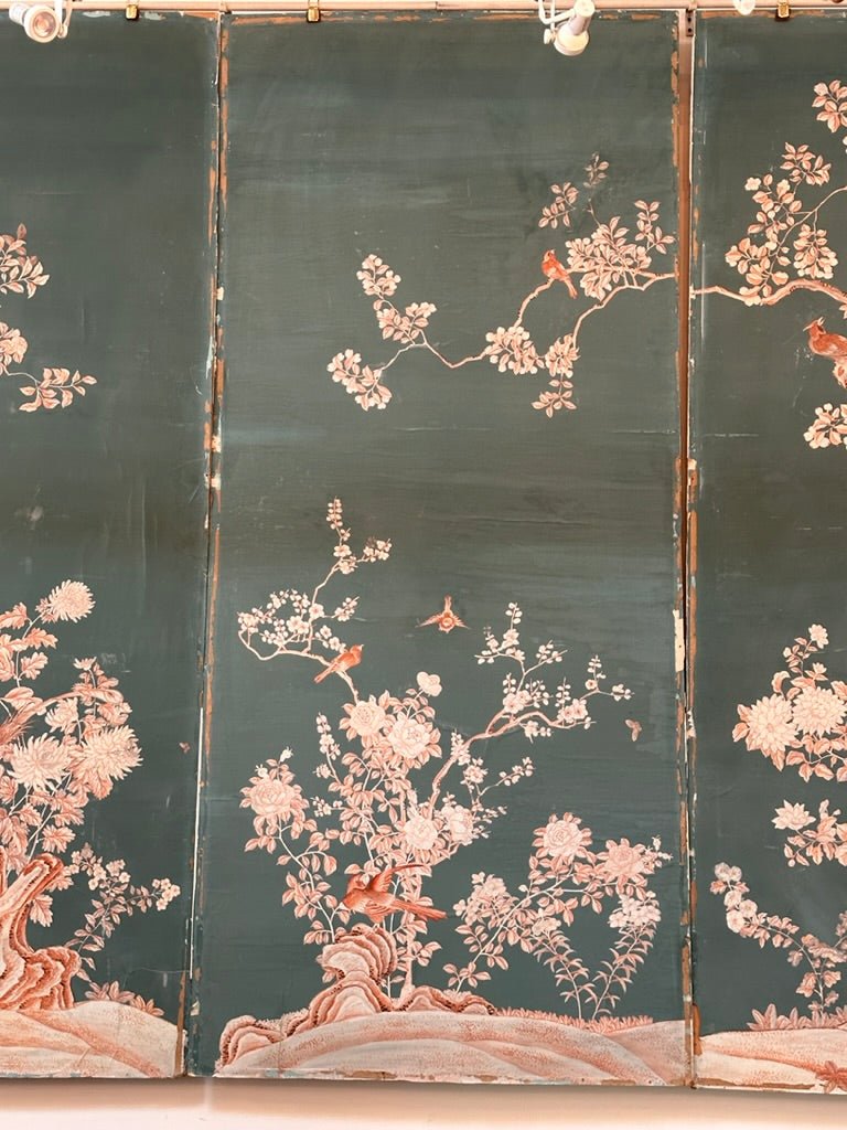 Vintage Gracie Wallpaper, Four Panels - Helen Storey Antiques