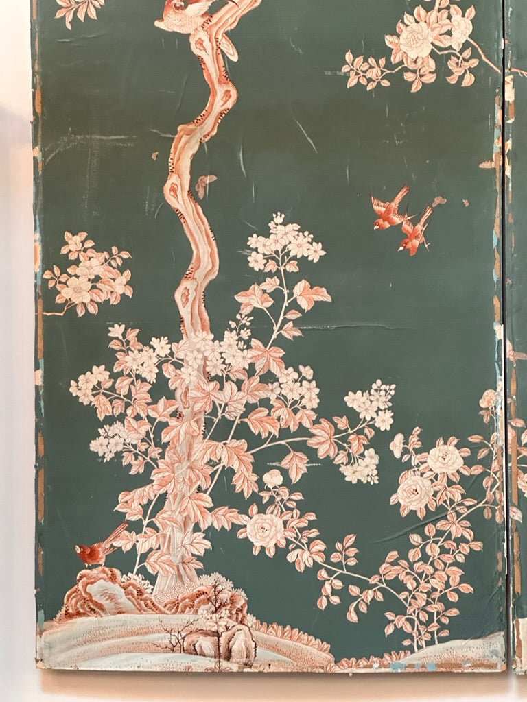 Vintage Gracie Wallpaper, Four Panels - Helen Storey Antiques