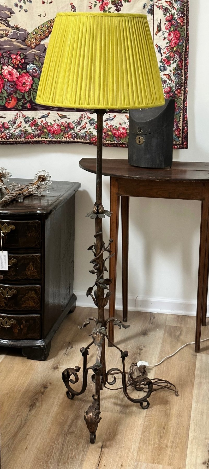 Vintage Italian Tole Floor Lamp - Helen Storey Antiques