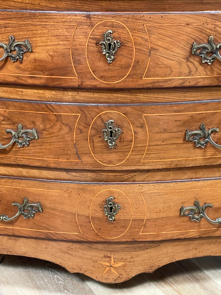 Late 18th Century French Directoire Walnut Inlaid Commode