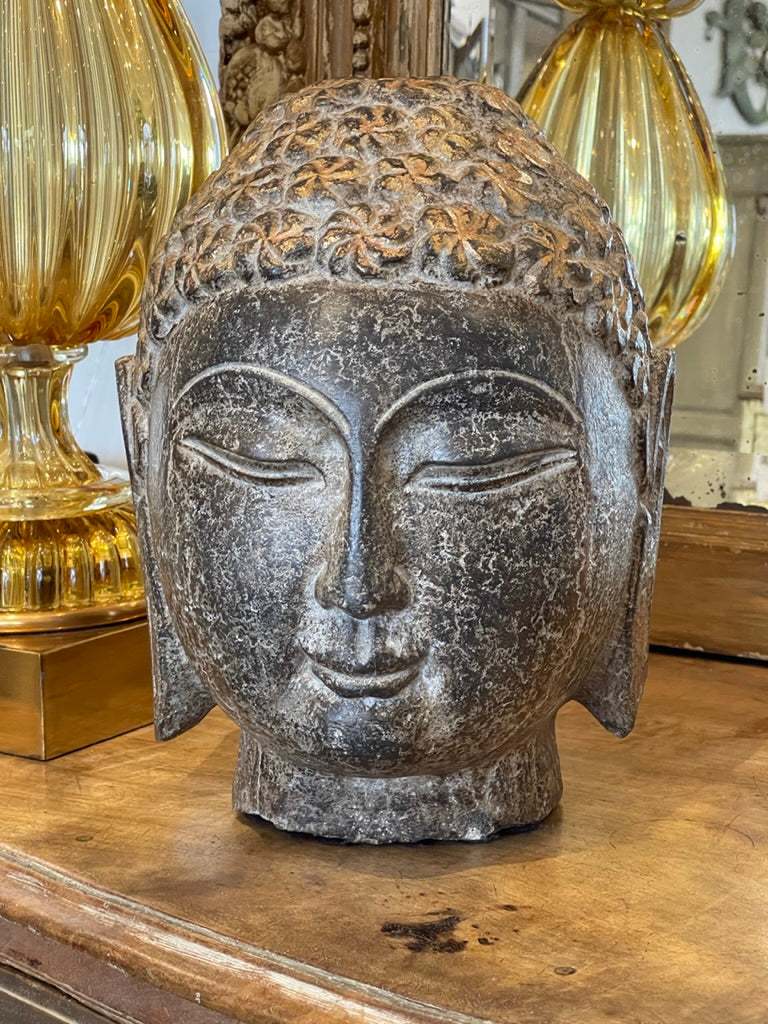 Chinese carved stone Buddha Head