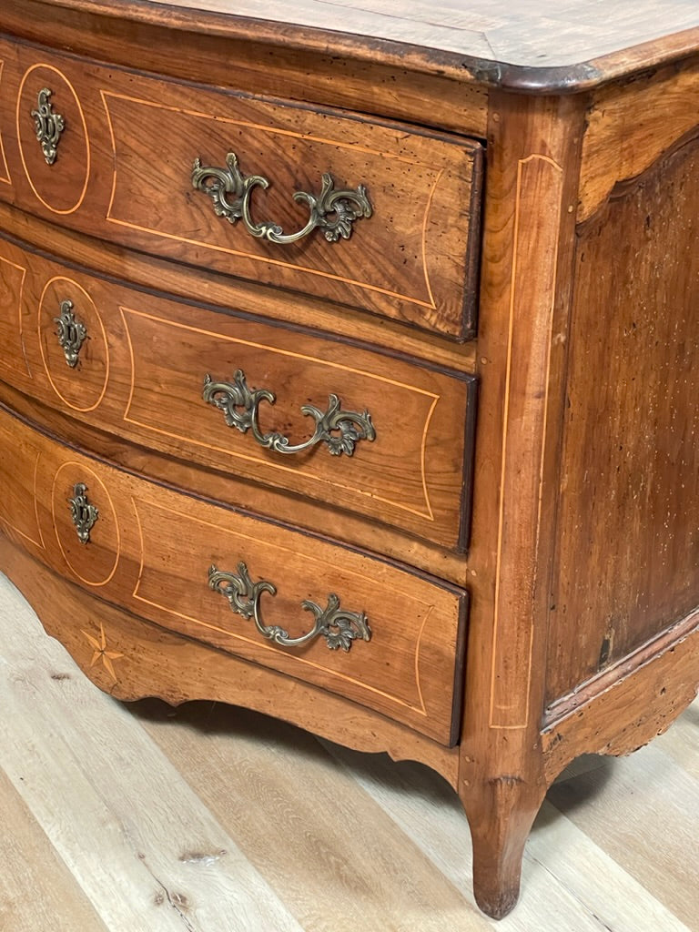 Late 18th Century French Directoire Walnut Inlaid Commode