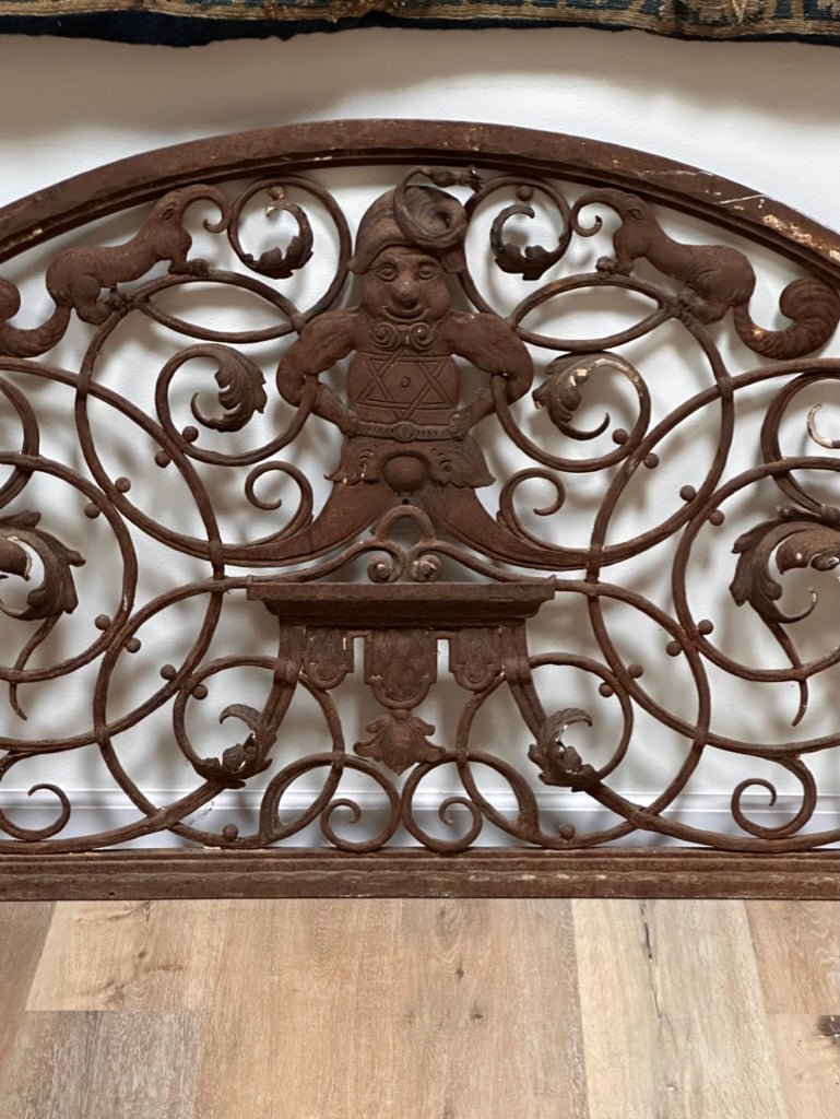 17th Century Hand - Wrought Iron Brewery Transom - Helen Storey Antiques