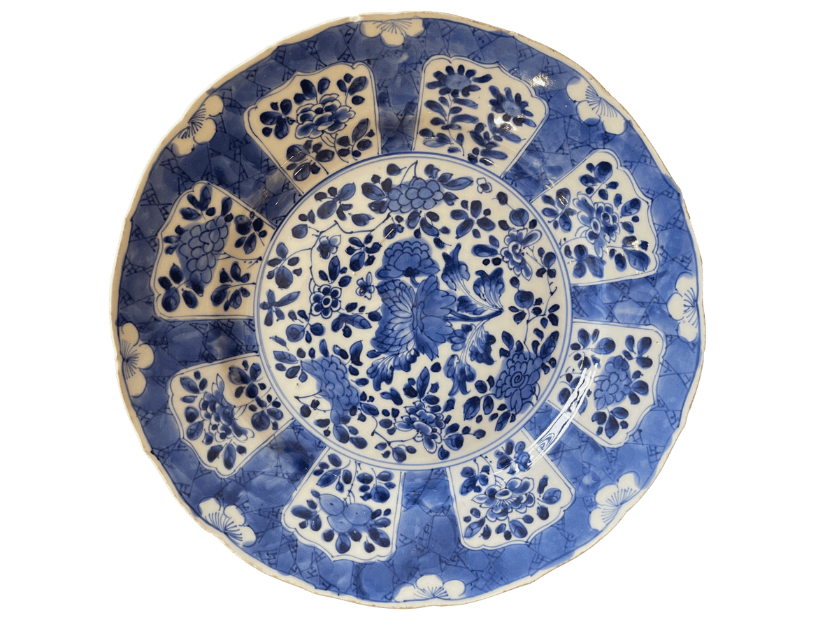 18th Century Blue &amp; White Delft Charger - Helen Storey Antiques