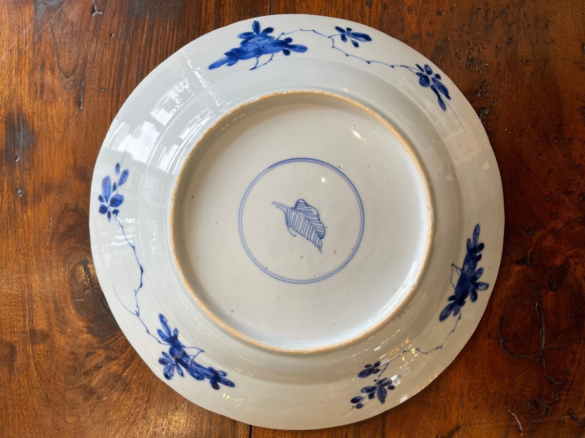 18th Century Blue &amp; White Delft Charger - Helen Storey Antiques