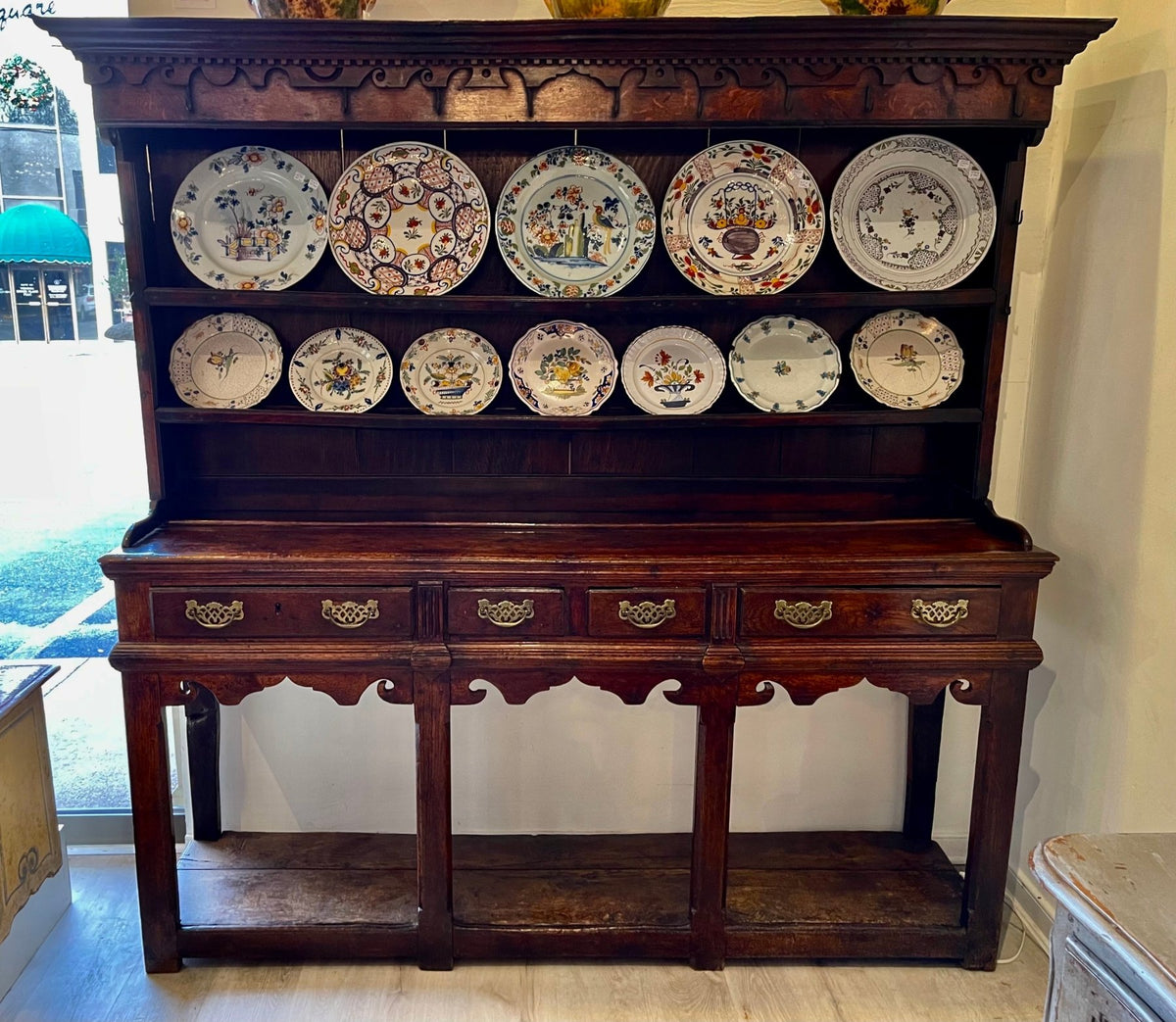 18th Century English Oak Welsh Dresser - Helen Storey Antiques