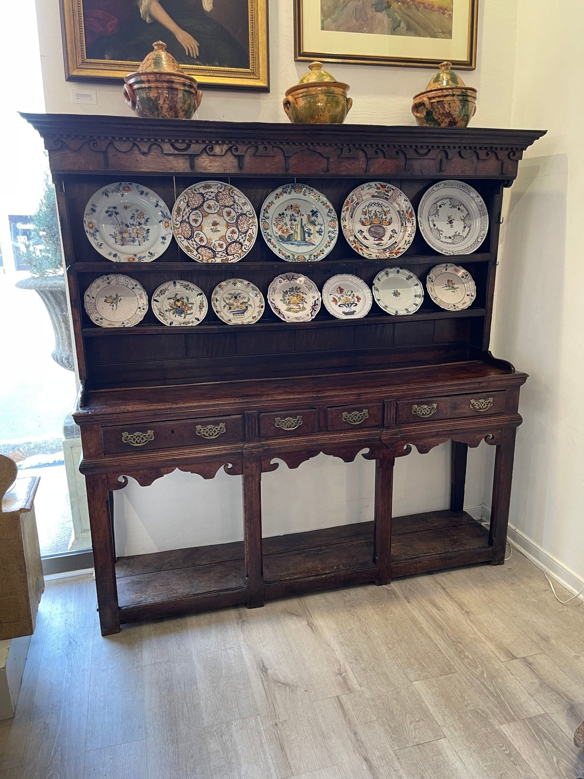 18th Century English Oak Welsh Dresser - Helen Storey Antiques