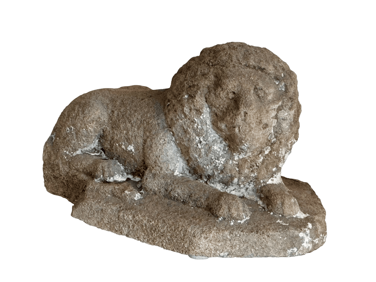 French Gothic Stone Lion, 15th Century - Helen Storey Antiques