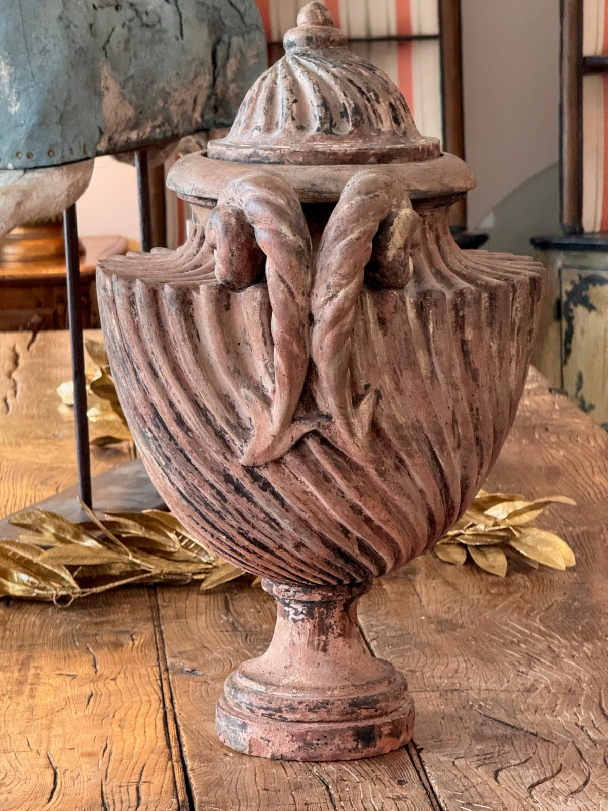 Italian Neoclassical Terracotta Urn, 19th Century - Helen Storey Antiques