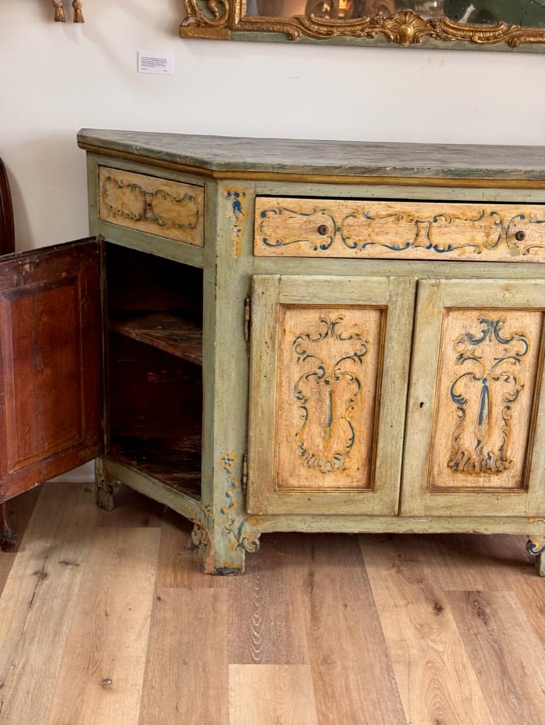 Italian Painted Florentine Credenza, Late 18th Century - Helen Storey Antiques