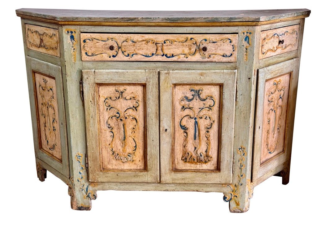 Italian Painted Florentine Credenza, Late 18th Century