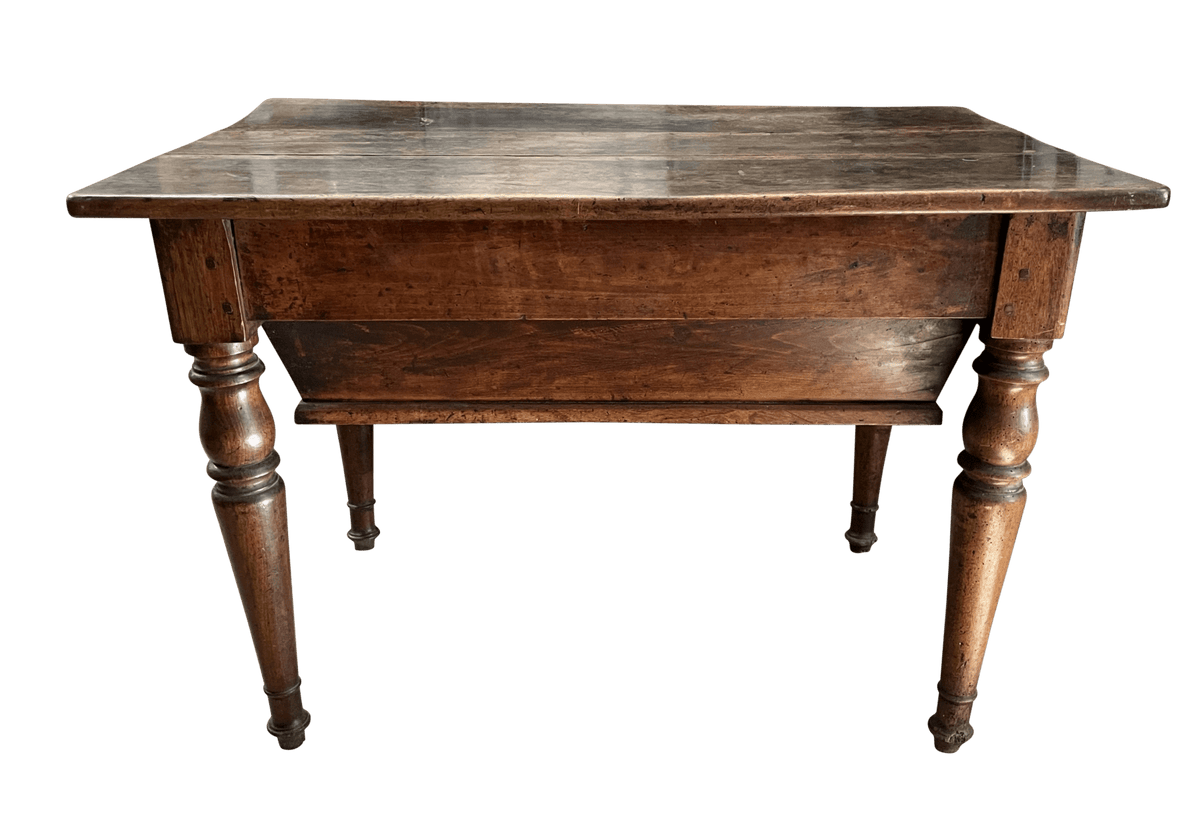 Late 18th - early 19th French Provincial walnut dough table - Helen Storey Antiques