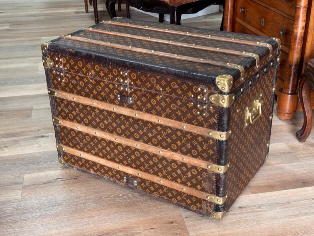 Late 19th to early 20th Century Louis Vuitton Steamer Trunk - Helen Storey Antiques